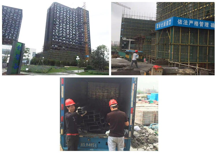 智匯廣場橋架搬運現場